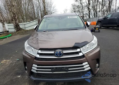 2018 Toyota Highlander Hybrid из США, поврежденный, VIN 5TDJGRFH5JS045273